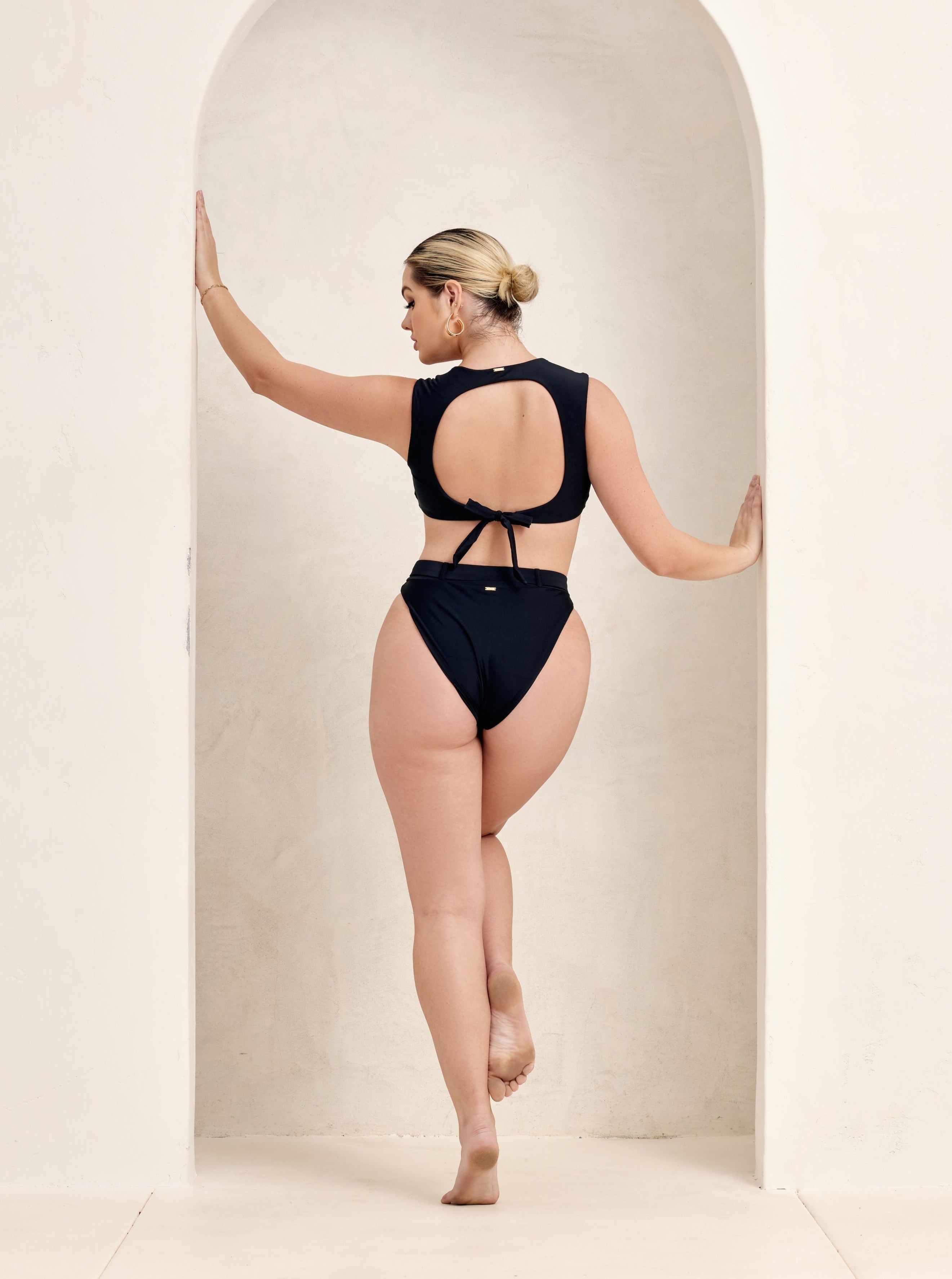 MBM Swim - Paradise belted Bottom with belt buckle