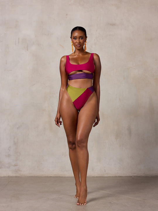 MBM Swim by Marcia B Maxwell Lucky top Passion bottom bikini #color_tropic-summer