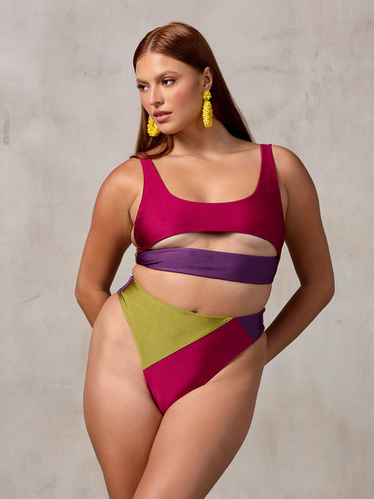 MBM Swim by Marcia B Maxwell Lucky top Passion bottom bikini #color_tropic-summer