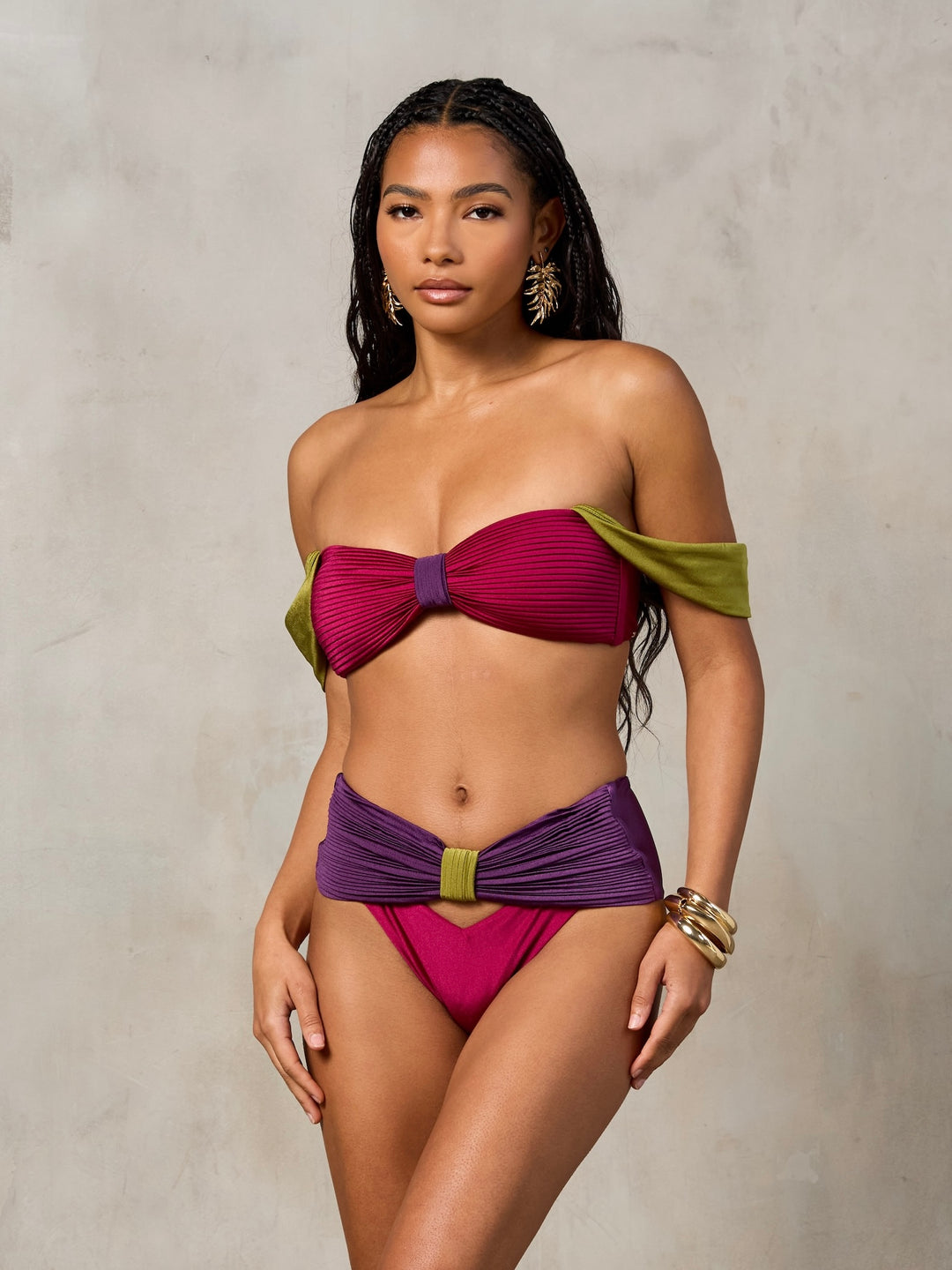 MBM Swim by Marcia B Maxwell Haven top eden bottom bikini #color_tropic-summer