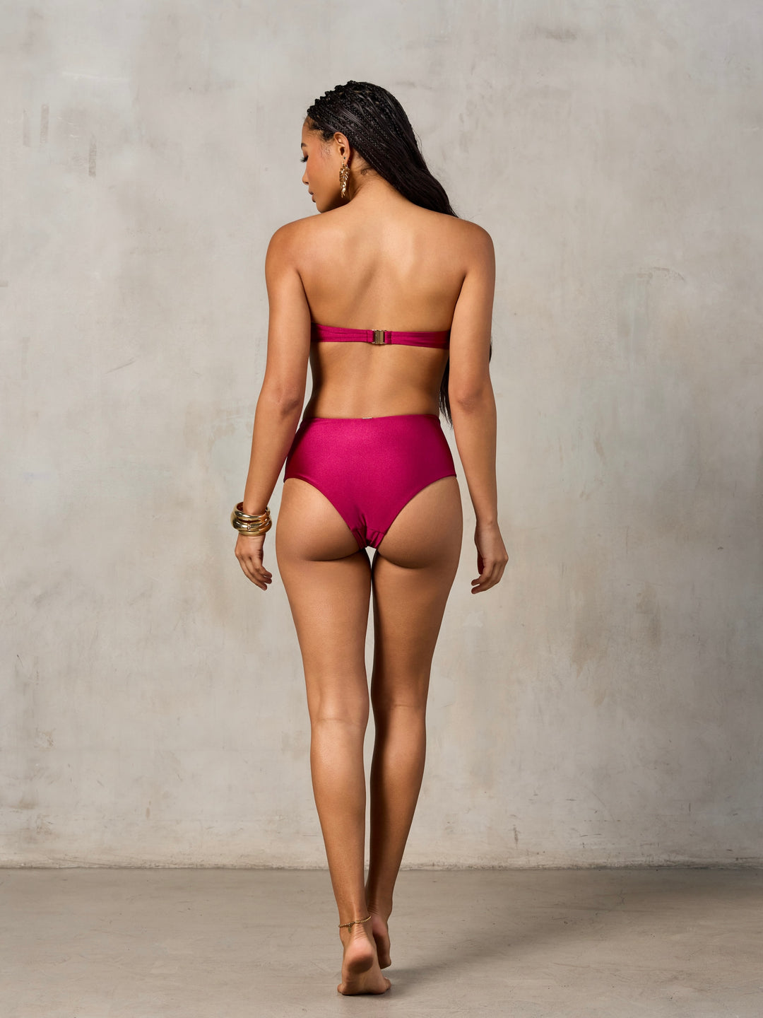 MBM Swim by Marcia B Maxwell Lagoon top eden bottom burgundy bikini #color_berry