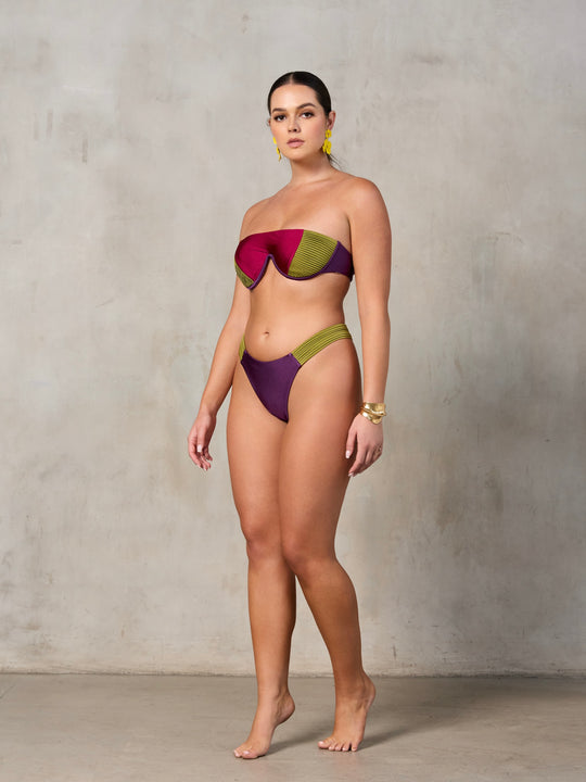 MBM Swim by Marcia B Maxwell Lagoon top vista bottom bikini #color_tropic-summer