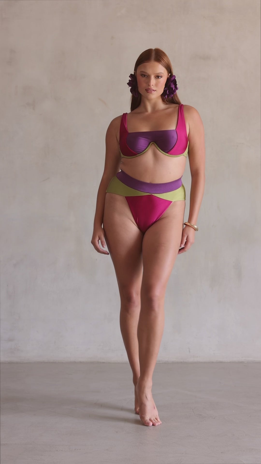 MBM Swim by Marcia B Maxwell Chance top Aspire bottom bikini #color_tropic-summer