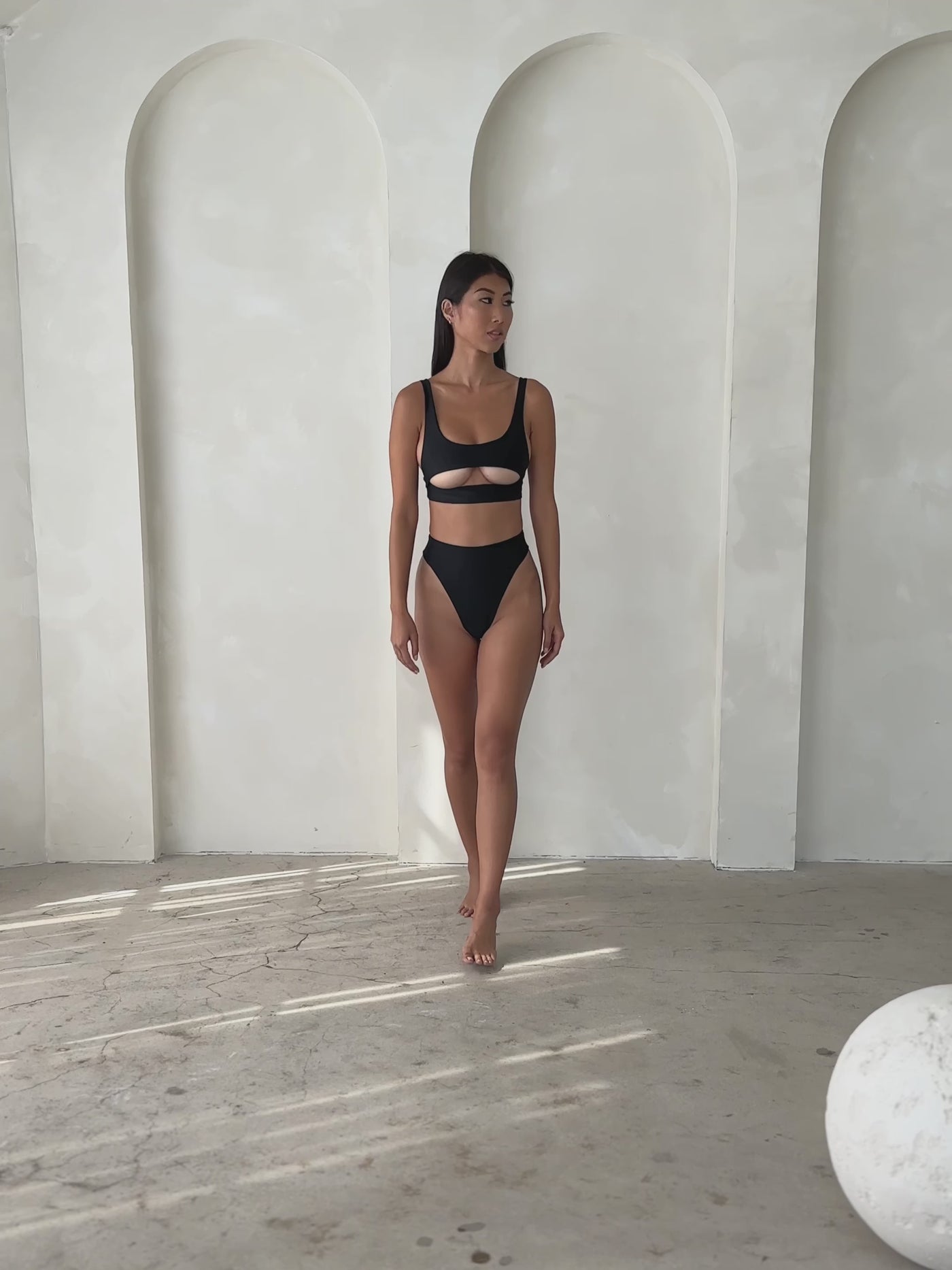 Lucky Brand On the Grid Reversible Bralette Bikini Top