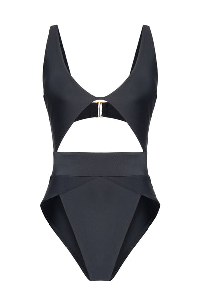 MBM Swim by Marcia B Maxwell black Aspire one-piece monokini #color_black